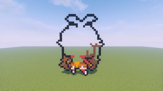 Amber [Genshin Impact] - Minecraft Pixel Art [#205] смотреть онлайн