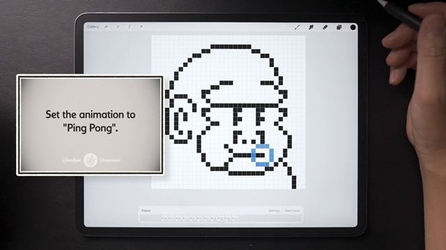Procreate Pixel Animation｜Tutorial for Beginners｜Gum-chewing gorilla смотреть онлайн