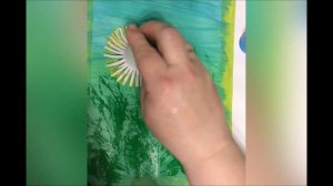 нетрадиционная техника рисования «Цветы» для детей 4-5 лет