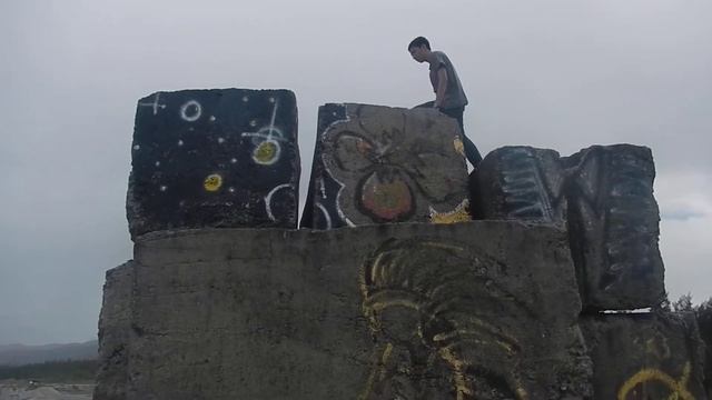 David Lerer doing parkour-Nikon Coolpix AW100 смотреть онлайн