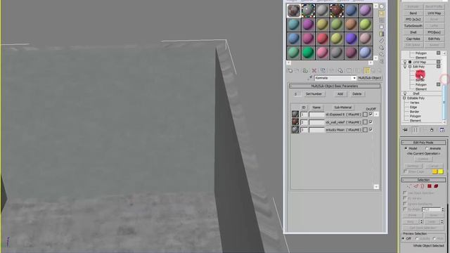 Материал Multi/sub-object. 3d max. V-ray смотреть онлайн