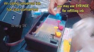 How to refill ink of Epson XP 352 ciss converted