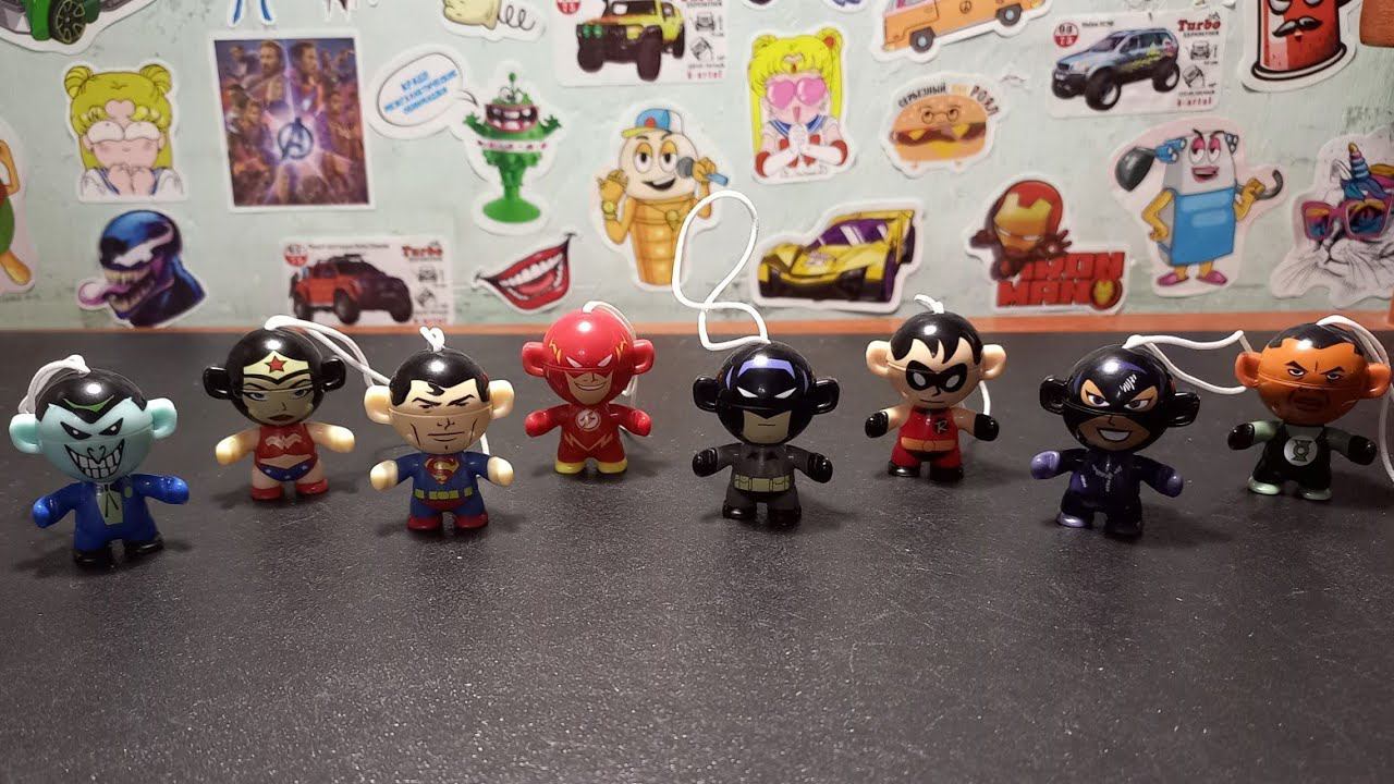 TWISTHEADS из Киндер-Сюрпризов по Лиге Справедливости! смотреть онлайн