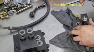 Монтаж бульдозерного оборудования ОБ-12 на мини-трактор МТЗ-132Н!#минитракторМТЗ#мтз132н