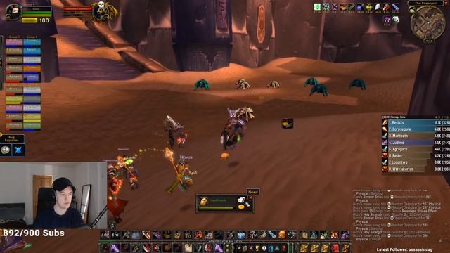 AQ20 Classic WoW PTR Full Run - Guzu Rogue - Pug Group