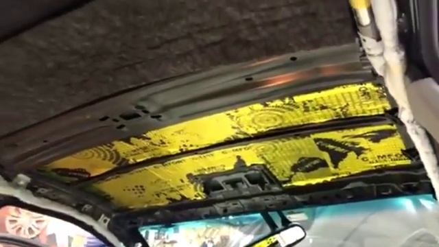 Шумоизоляцию войлоком потолка (крыши) на авто сделать своими руками очень просто смотреть онлайн