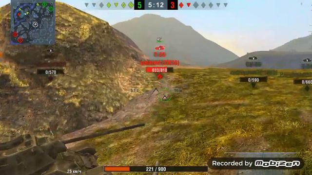 Бой на VK 28.01 с орудием 7,5/5,5 cm Waffe 0725 WOT BLITZ смотреть онлайн