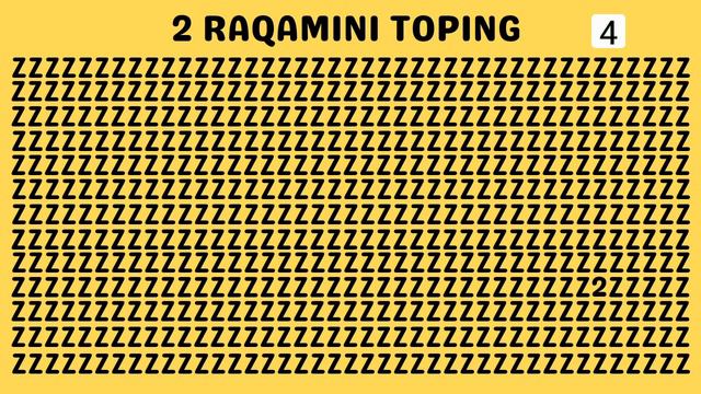Raqamlar Bilan Bog'liq Savollar / Topishmoqlar / Mantiqiy Savollar Va Boshqotirmalar