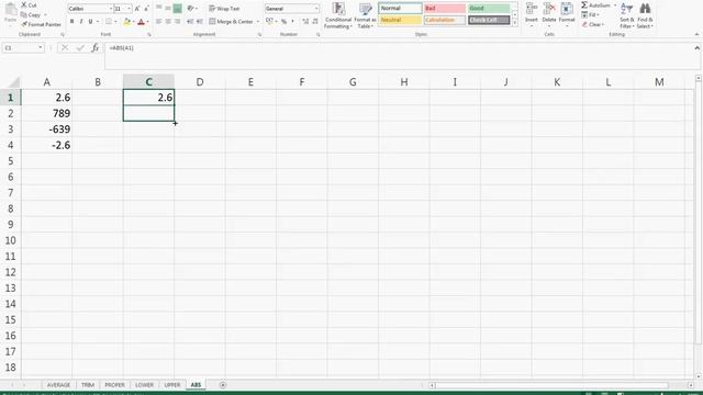 Excel ABS Function: Return the Absolute Value | Excel in Minutes смотреть онлайн