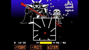 Undertale FALSE RESET Asgore and Sans Phase 1-2 (COMPLETED)
