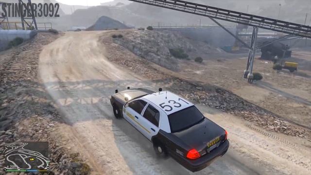 GTA V LSPDFR #147 Los Angeles County Sheriff Slicktop Ford Crown Victoria Police Interceptor смотреть онлайн