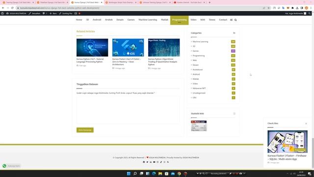 Kursus Django Full Stack Websites Python Web Development смотреть онлайн