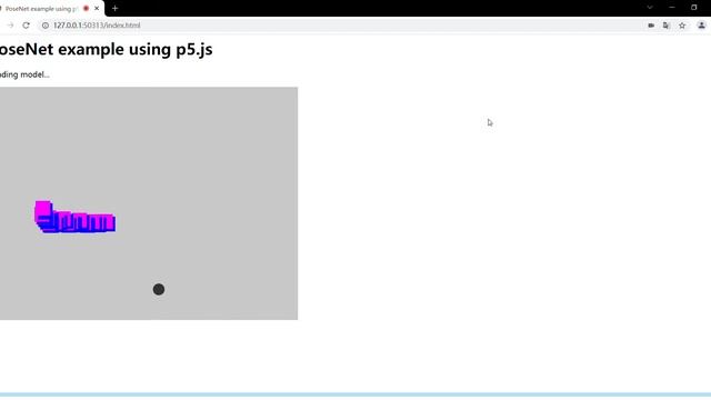PoseNet example using p5 js Google Chrome 2021 10 21 01 30 25 смотреть онлайн
