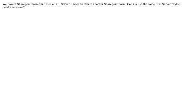 Sharepoint: SQL Server New or Existing for a Sharepoint Installation смотреть онлайн