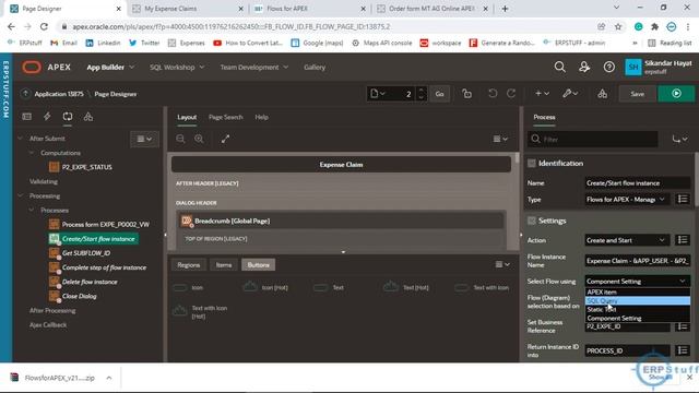 Flows for APEX Technical Review Sample Expense Claims Application смотреть онлайн