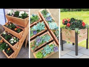 Клумбы из дерева, простые и не очень, 65 идей для вдохновения