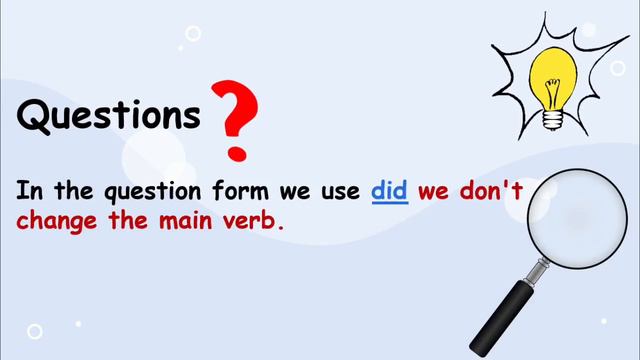 Past Tense Negatives and questions смотреть онлайн