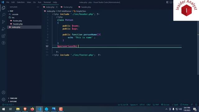 PHP 8 OOP Tutorial. How to understand Class, Method, Object ? (1) смотреть онлайн