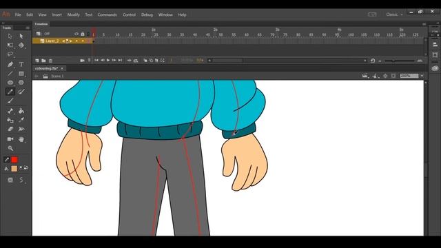 simple Colouring techniques in Adobe animate смотреть онлайн