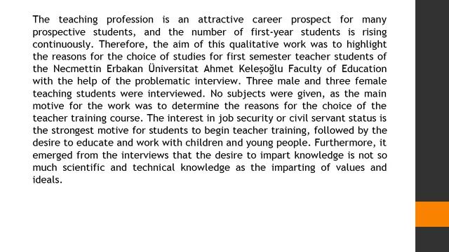 Reasons for Choosing the Profession of Teacher AJET 2019 53 447 453 смотреть онлайн