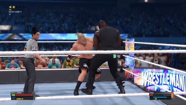 WWE 2K22 The Beast Brock Lesnar vs Nigerian Giant Omos Wrestlemania смотреть онлайн
