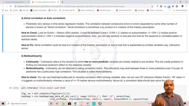 12 4 linear regression assumption auto correlation and multi co linearity 1080p смотреть онлайн