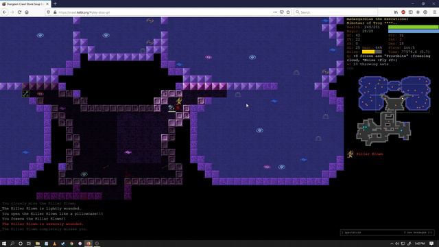 Dungeon Crawl Stone Soup: Minotaur Berzerker Run (part 6) смотреть онлайн
