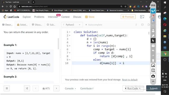 1. Two Sum | LeetCode | Array смотреть онлайн