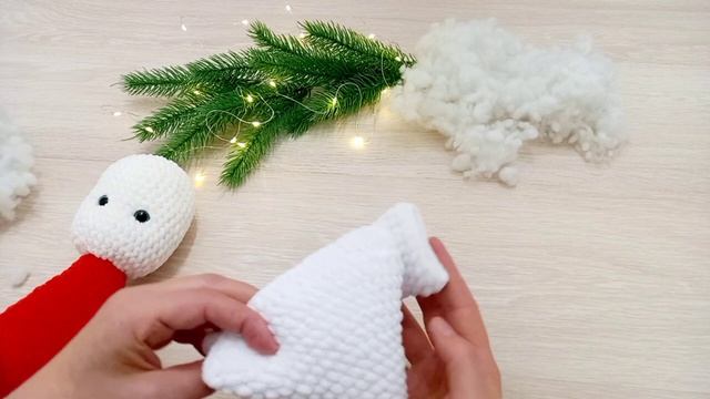 Вязаный Дед Мороз крючком/ Мк по вязанию Дед Мороза крючком/ Новогодние игрушки смотреть онлайн