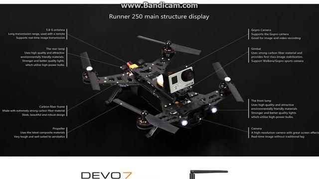 Walkera Runner 250 Drone Racer Quadcopter смотреть онлайн