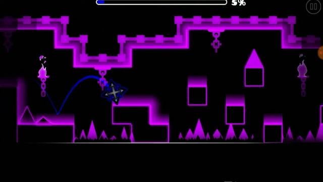 Прохожу карту в GD "NEON CAVE" смотреть онлайн