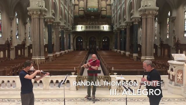 Randall Thompson "Suite" for flute, clarinet, viola смотреть онлайн