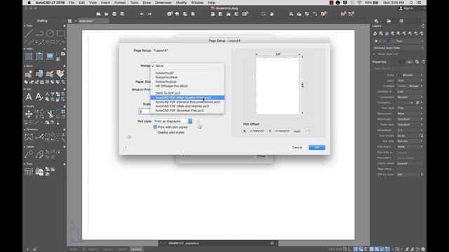 AutoCAD LT 2019 for Mac | Print Layout смотреть онлайн