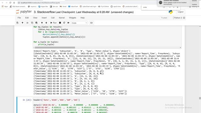 Python how to create and iterate tuples and lists in tuples смотреть онлайн