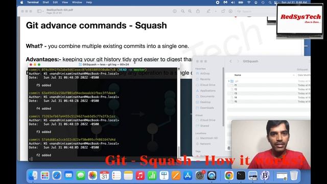 #16 Git squash | squash | Git squash tutorial | Github squash | git squash conflicts |Git|RedSysTec смотреть онлайн