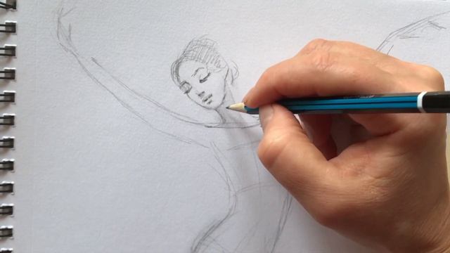 Drawing tutorial HOW TO DRAW A BALLERINA, with Natalka Barvinok. Lesson #30 смотреть онлайн