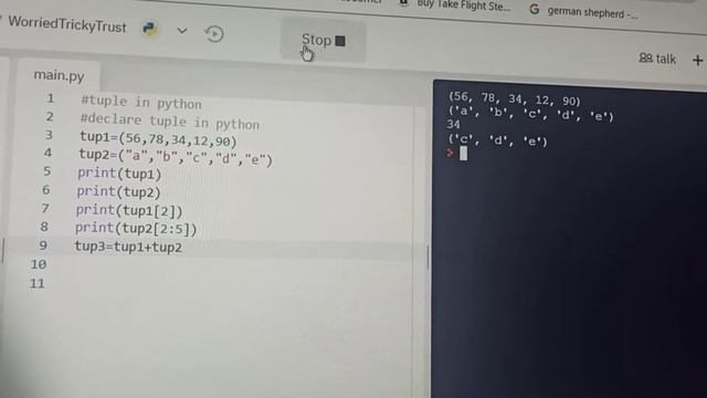 tuple in python смотреть онлайн