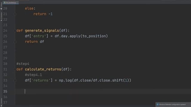 Crypto Algo Trading with Python: Backtest Intro смотреть онлайн