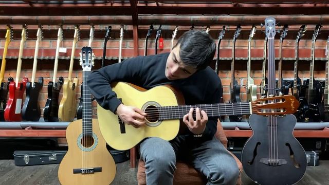 Обзор классической гитары Prado FC-115/NA | SKIFMUSIC.RU смотреть онлайн