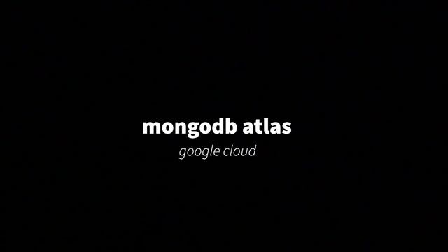 mongodb atlas google cloud смотреть онлайн