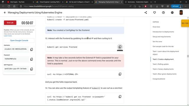 Managing Deployments Using Kubernetes Engine | GCCP #lab_solution смотреть онлайн