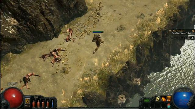 Path of Exile Let's Play a Marauder - The Ledge & Prison Entrance - Marauder Gameplay - Act 1 P7 смотреть онлайн