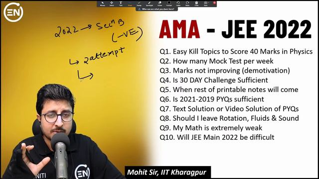 AMA | How to Crack JEE Main 2022 in 30 Days | Term 2 & 2nd Attempt Clash | Mohit Sir ( IIT KGP ) смотреть онлайн