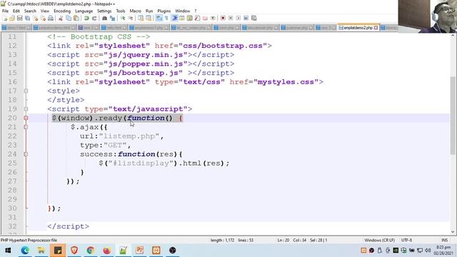 PHP-JQUERY-AJAX-MYSQL Demo Part 1 - by Sir Eudz смотреть онлайн