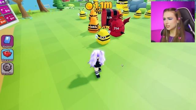 СОЗДАЛА САМОГО ОГРОМНОГО ПИТОМЦА в ROBLOX ! ? Pet Crafting Simulator Роблокс смотреть онлайн