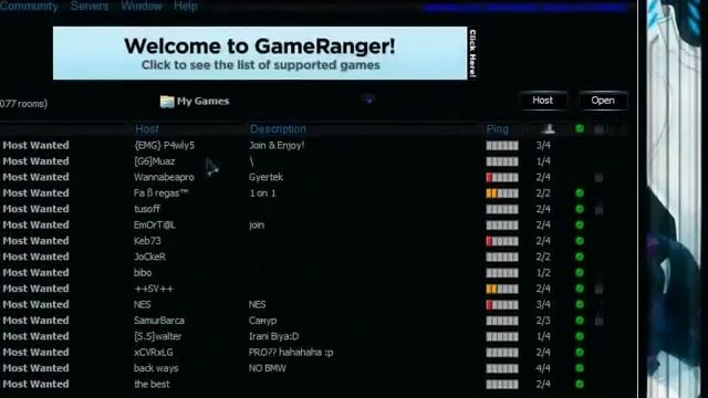 How to Play NFS Most Wanted online [ using GAME RANGER Tutorial] смотреть онлайн