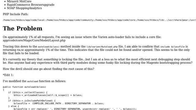 Magento: Auto-load Failure ~1% Of Requests смотреть онлайн