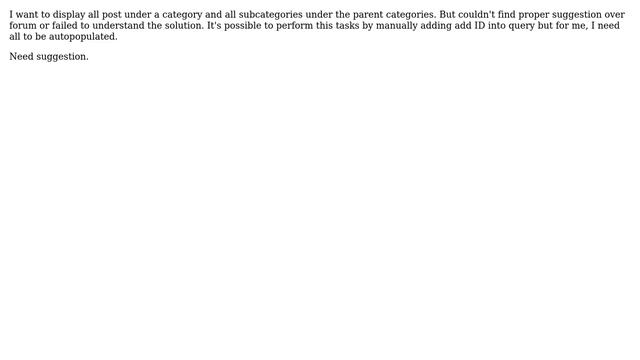 Wordpress: WordPress Loop: List All Posts by a Category & Subcategory смотреть онлайн