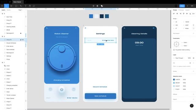 The Robot Cleaner App | Speed UI Design Art | Figma Tutorial смотреть онлайн