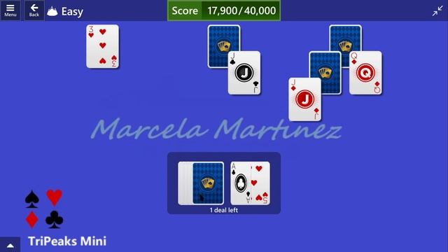 TriPeaks Mini Game #2 | November 24, 2023 Event | Easy